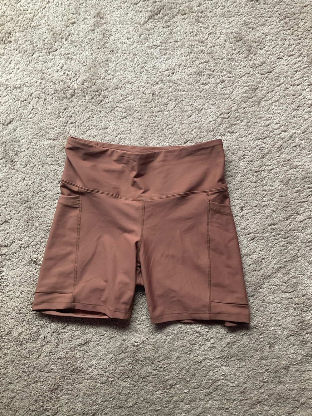 Old Navy Mauve/Terracotta High-Rise Bike Shorts